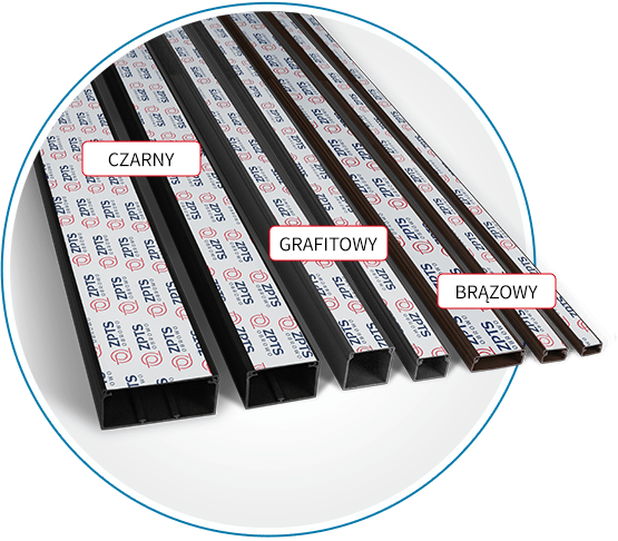 Kanał elektroinstalacyjny - kolor